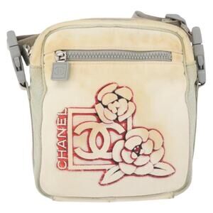 Chanel Sports Line Nylon Shoulder Bag White